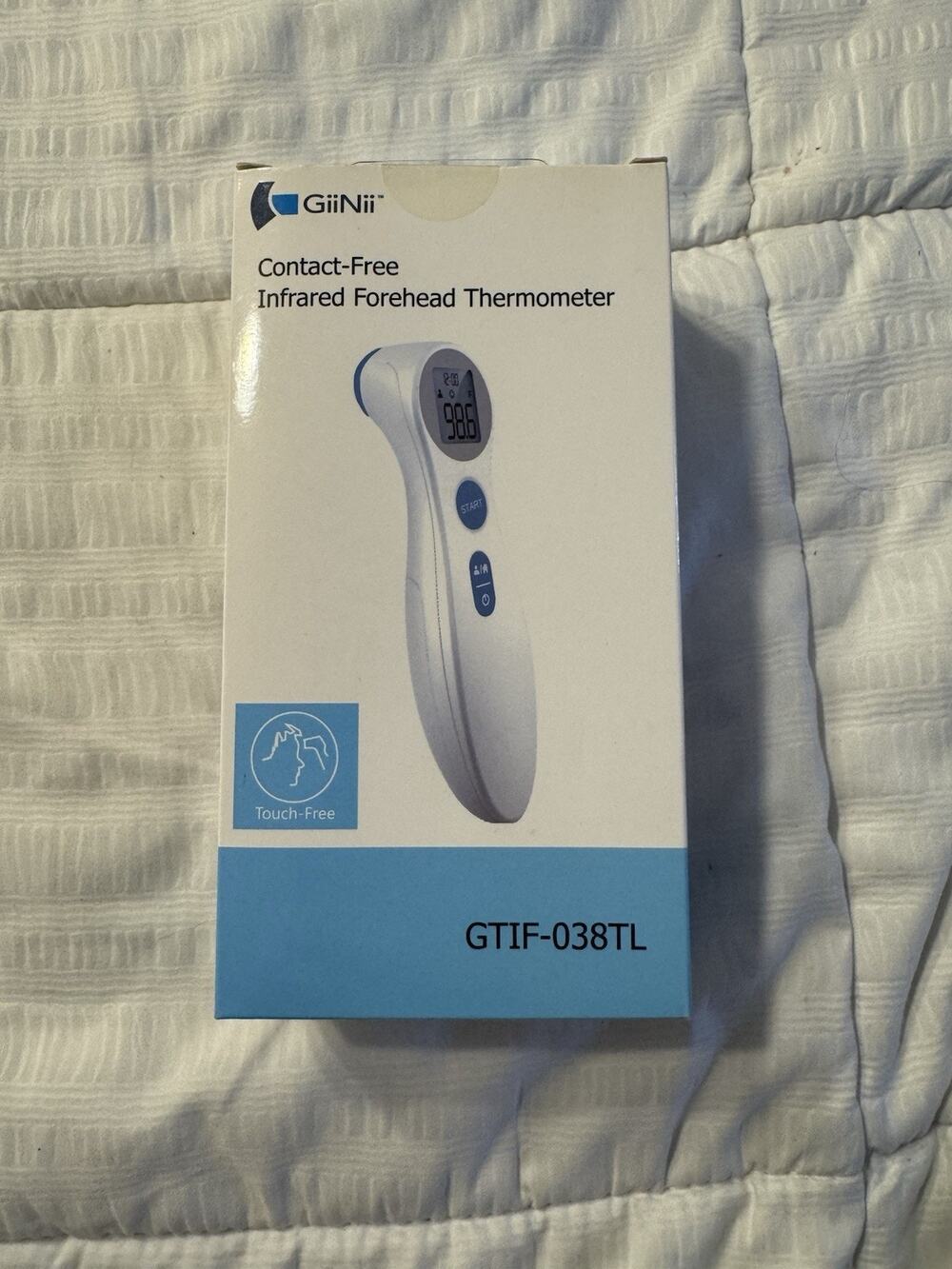 New NIB Giinii Forehead Thermometer Contact-free Infrared GTIF-038TL No Touch